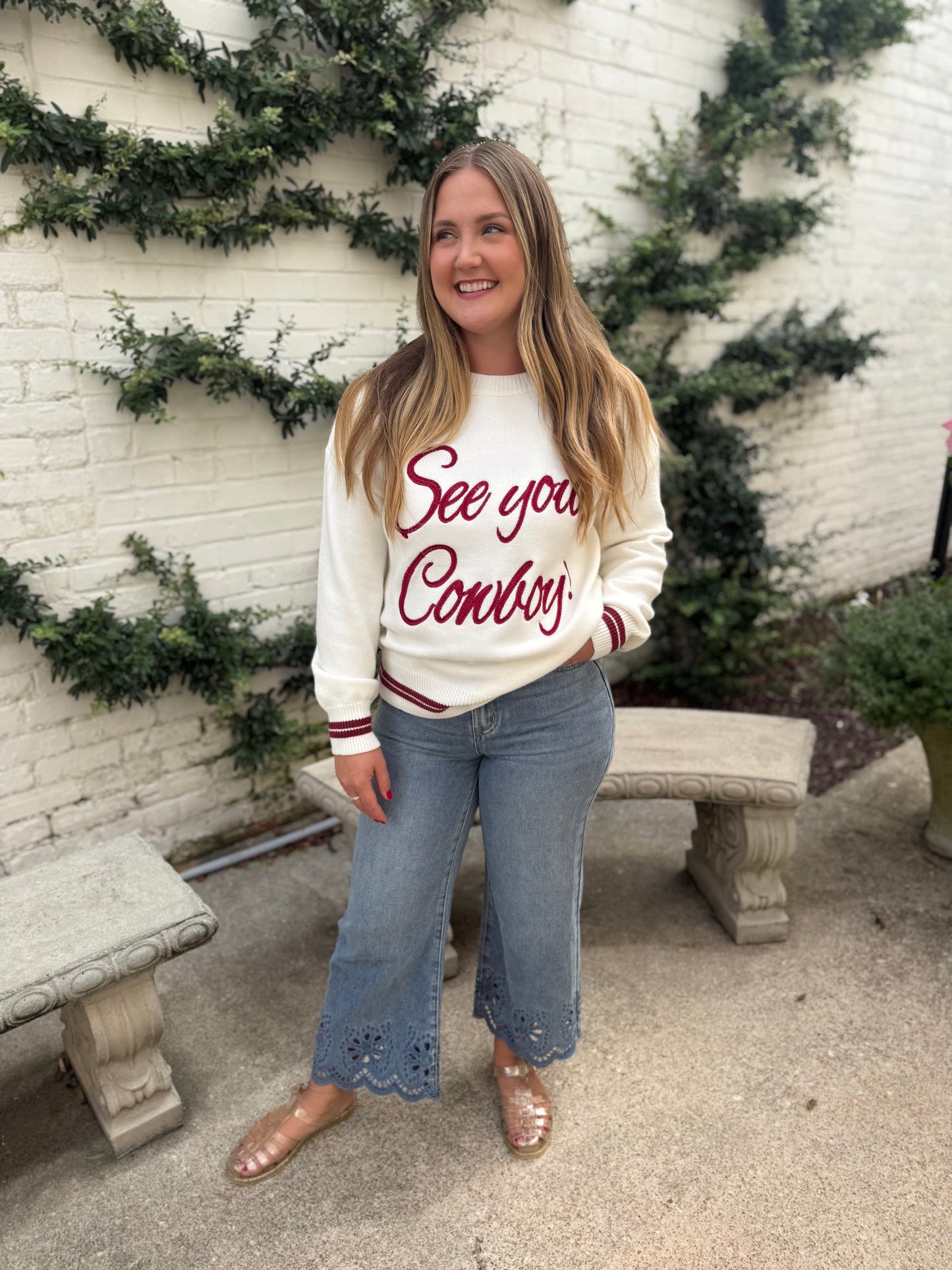 Dusk Blue Cropped Denim