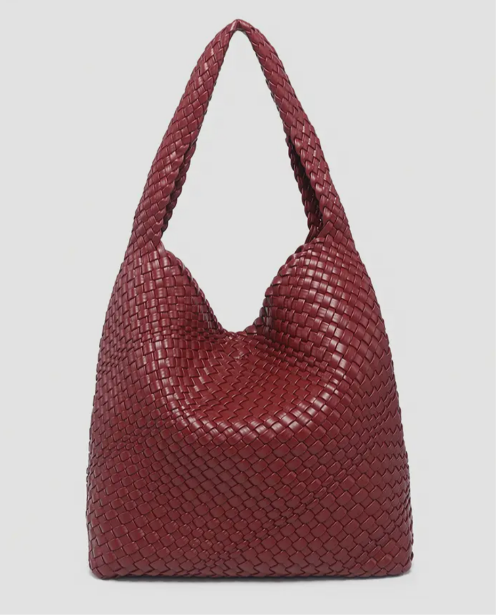 Raven Woven Slouchy Hobo Maroon