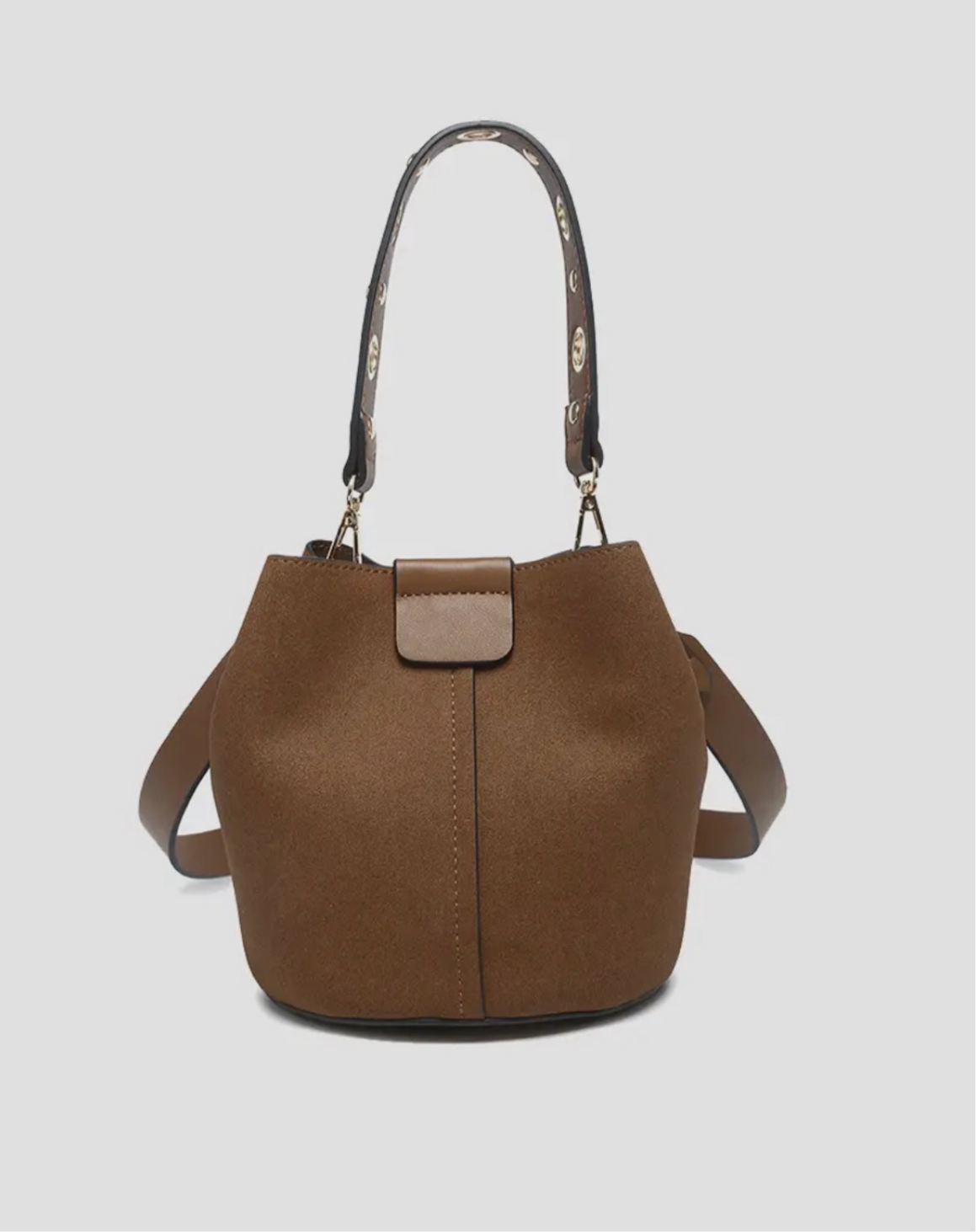 Farrah Suede Bucket Bag