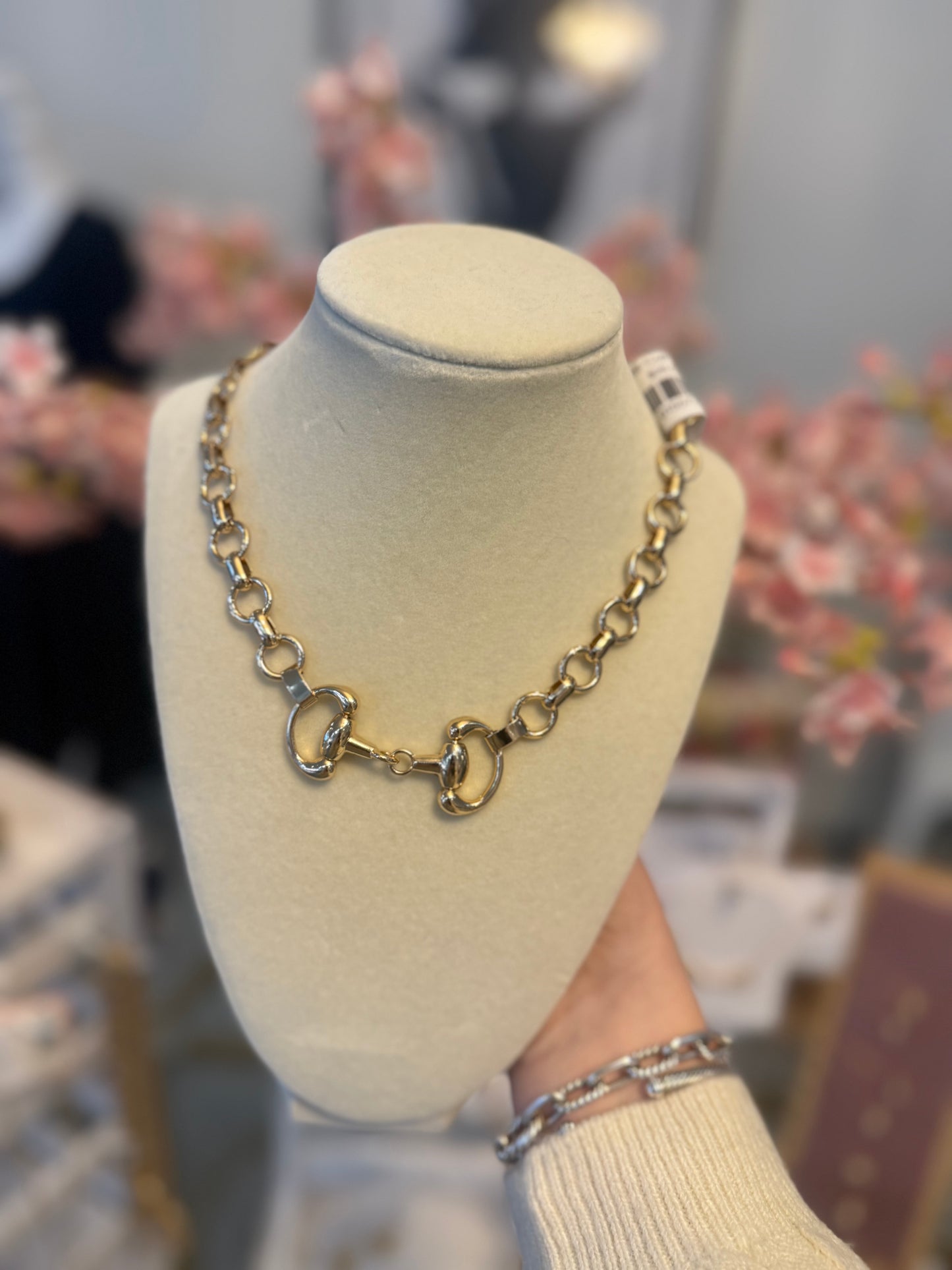 Horsebit Cuff Necklace