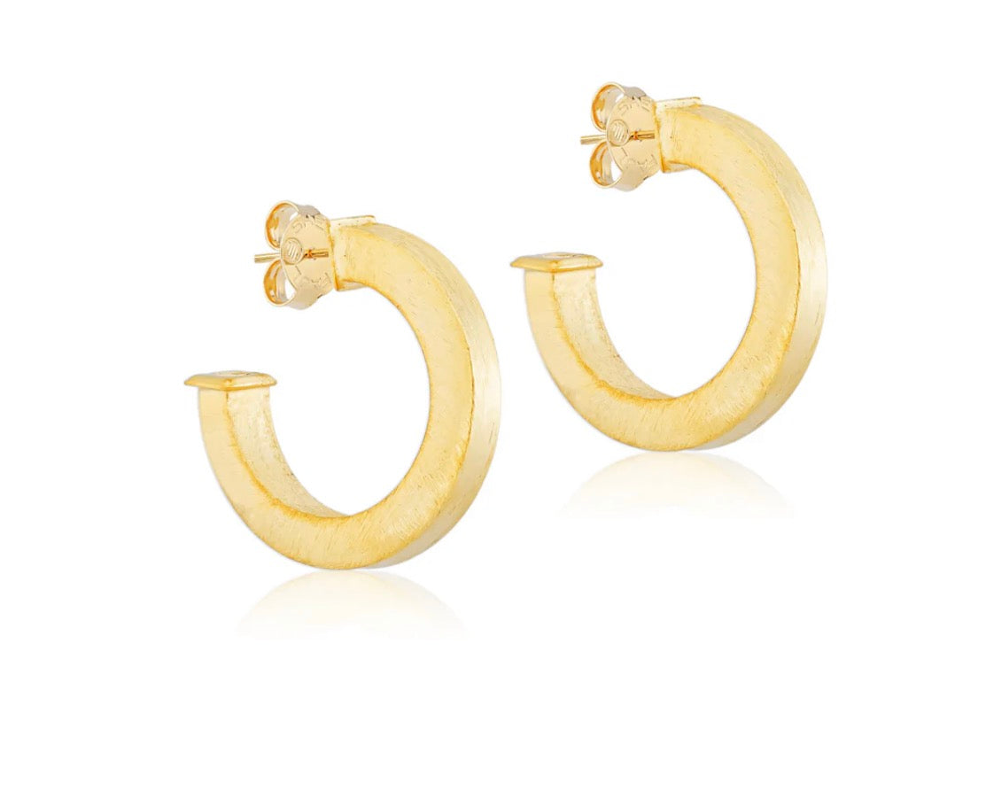 Sheila Fajl - Bianca Hoop Brushed Gold