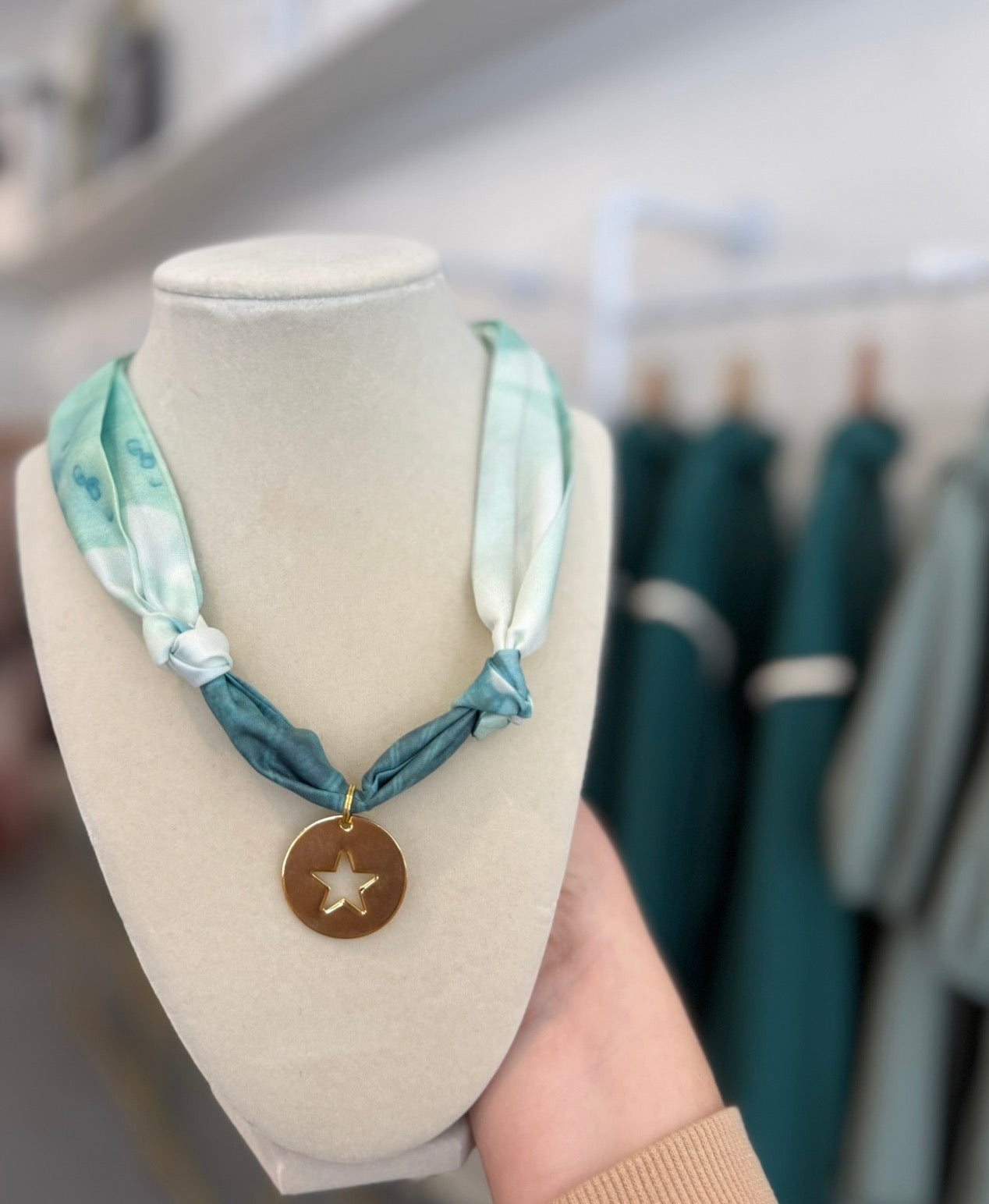 Lucky Star Scarf Necklace