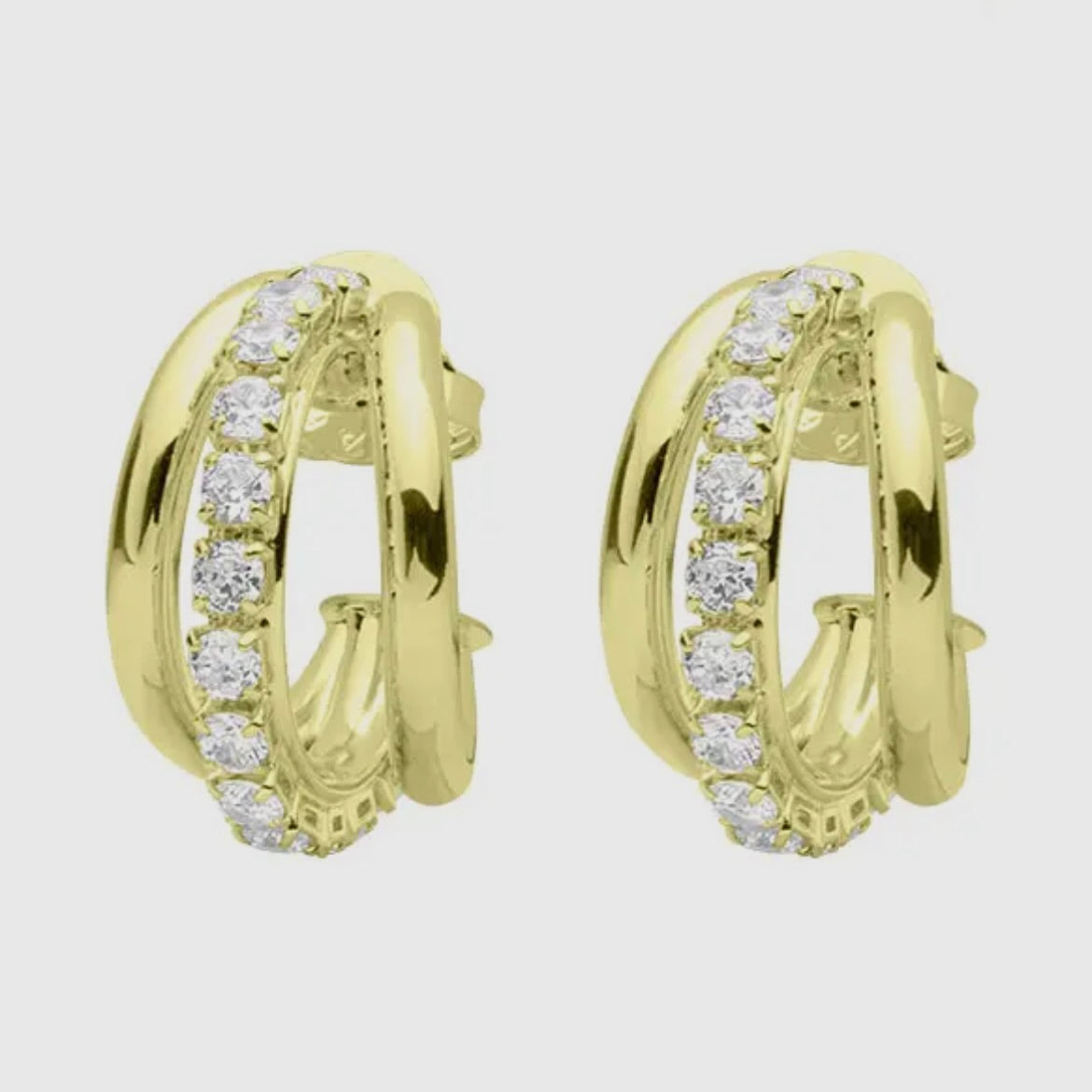 Sheila Fajl - Small Claire Hoops W/CZS