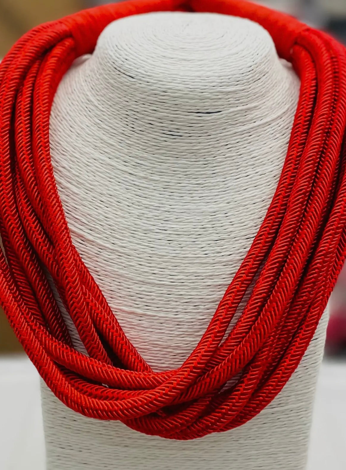 Red Slub Necklace