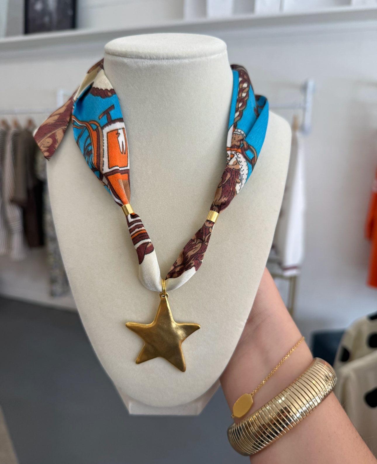 Love Chain Scarf Necklace