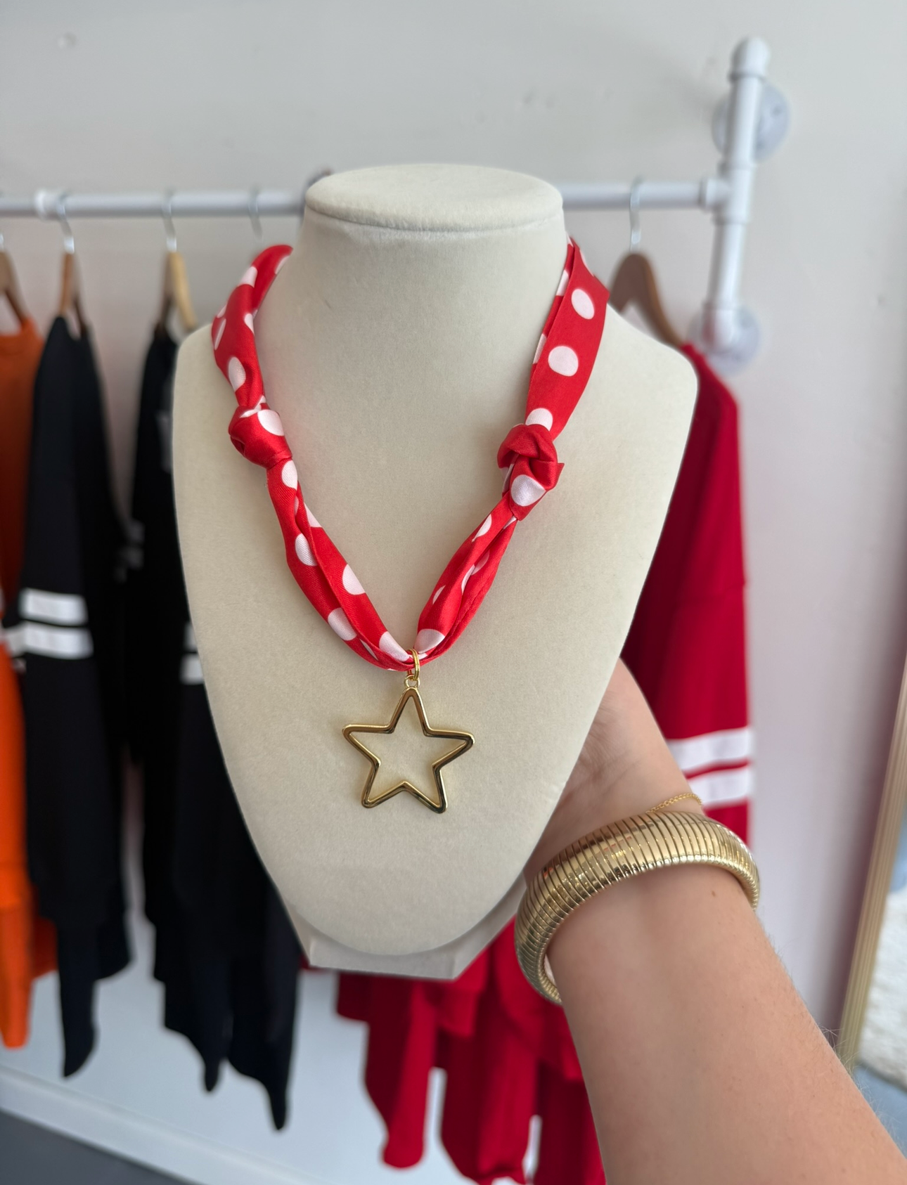 American Star Scarf Necklace