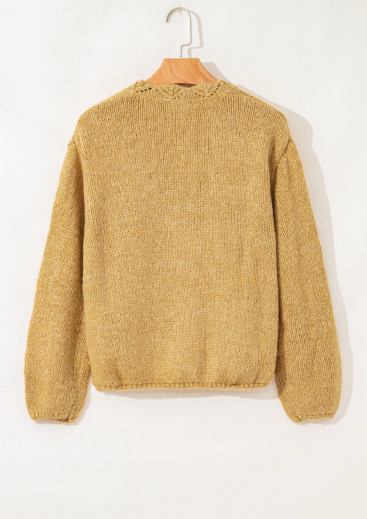 French Beige Lantern Sweater