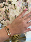 Two Tone Oval Bangle Cuff