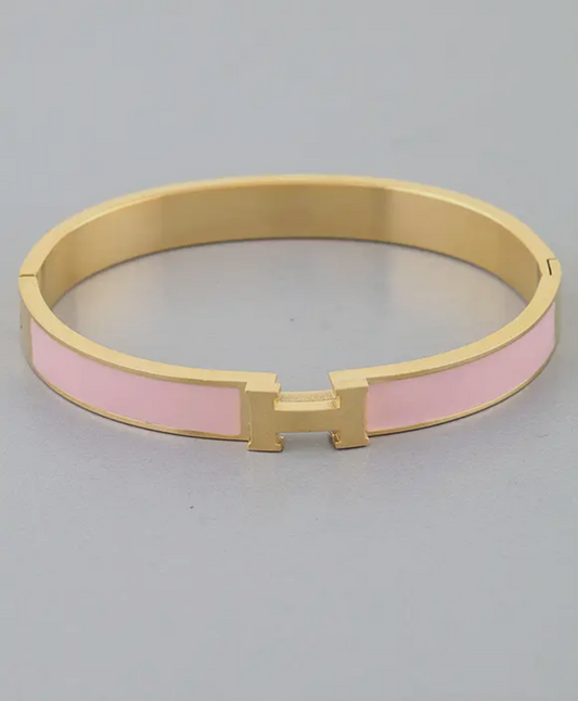 Blush H Cuff Bracelet