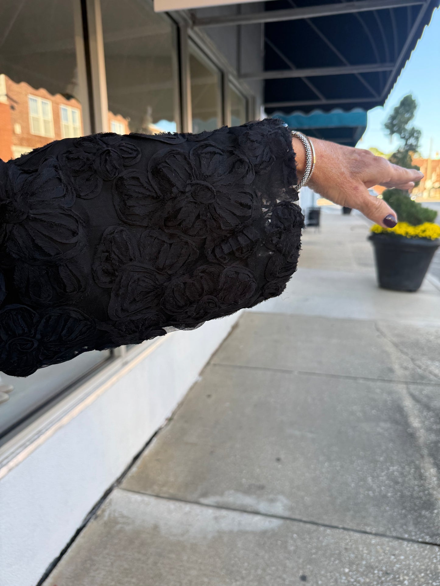 Elegant Appliqué Jacket