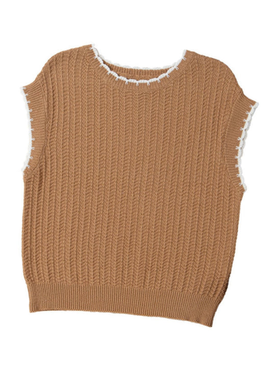Camel Knit Blouse