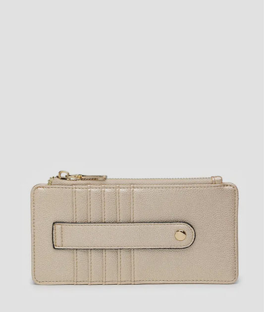 Saige Card Holder Gold