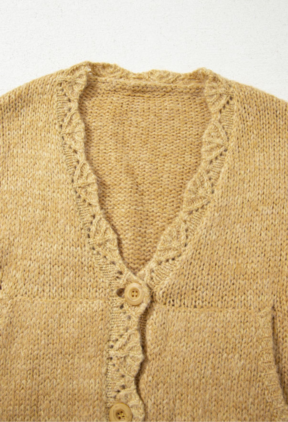 French Beige Lantern Sweater