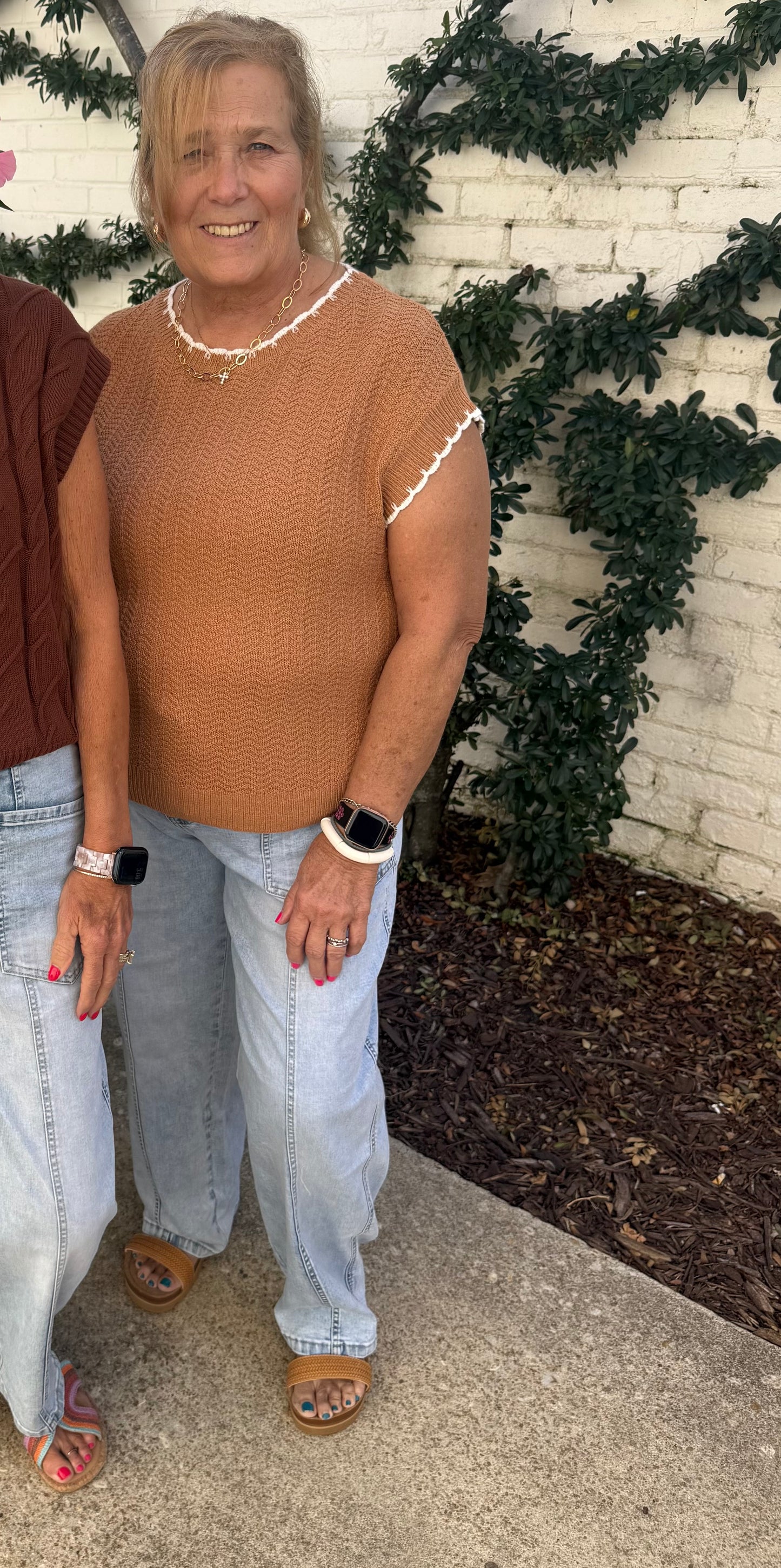 Camel Knit Blouse