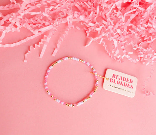 Beaded Blondes - Pink And Lilac Sprinkle