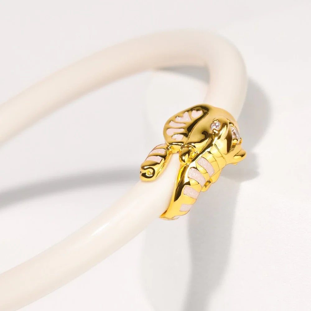 BuDah Girl Bangle - Ivory Fauna Elephant