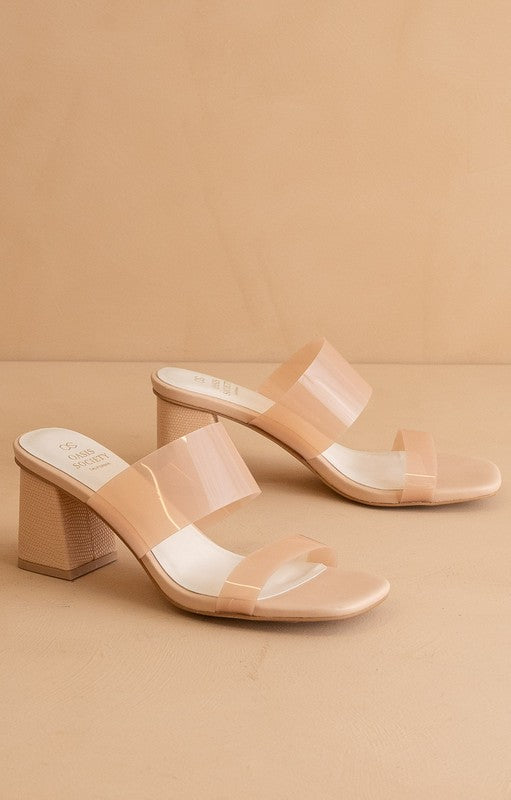 Nude Summer Block Heel