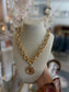 Vintage Twisted Link Coin Necklace