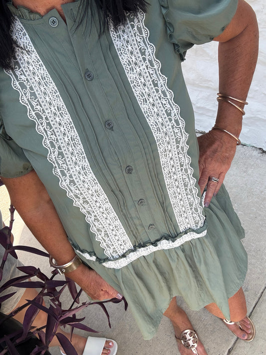 Eucalyptus Lace Dress
