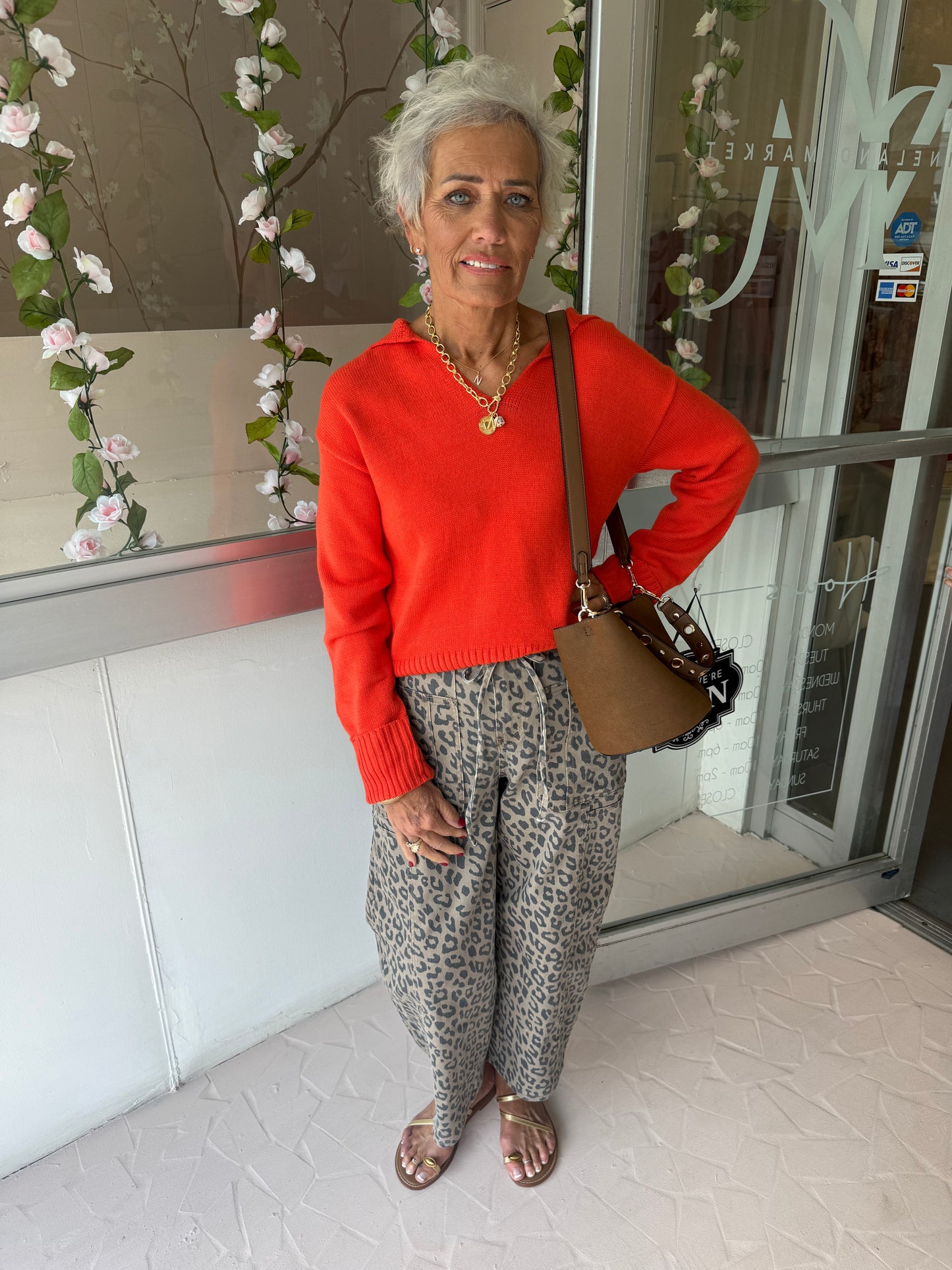 The Leopard Barrel Jeans