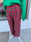 Festive Tartan Wide Leg Bottoms