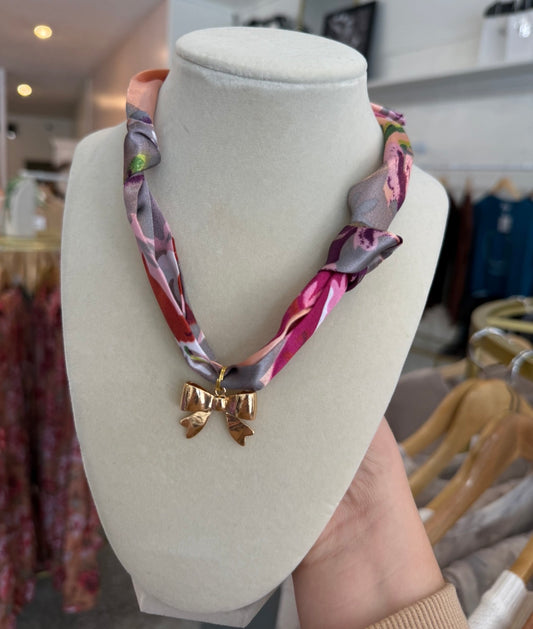 Just A Girl Scarf Necklace